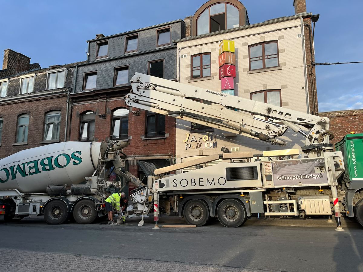 Le chantier, côté béton