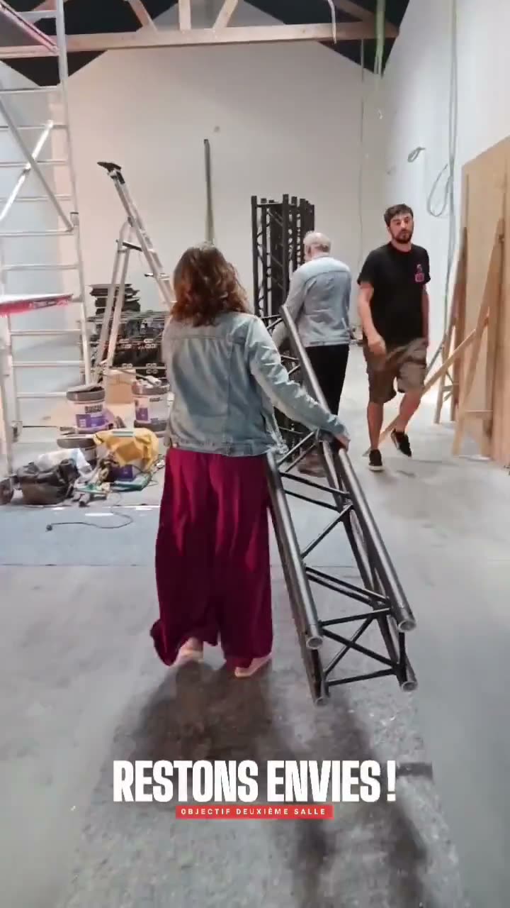 L’arrivée du matériel